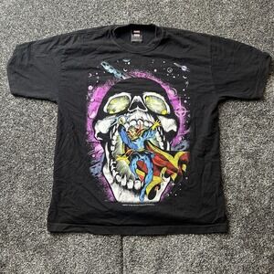 HUF Shirt Mens L Black Doctor Strange Marvel Graphic Print Crew Neck Tee